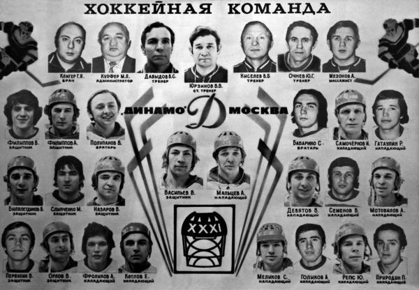 1977 год. Московское «Динамо» - серебряный призёр Чемпионата СССР