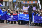 На митинге профсоюзов в Брянске 7 октября 2015 г.