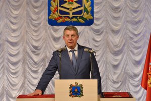 А. Богомаз на церемонии вступления в должность губернатора Брянской области