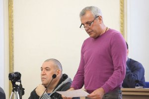 Н. Виткевич и А. Коломейцев на пресс-конференции А. Богомаза 28 ноября 2016 г.