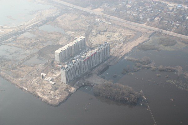 Новостройка в зоне затопления по ул. Флотская г. Брянска
