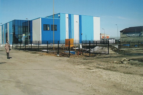 Газовые коммуникации рядом с новым спортивным комплексом в Почепе