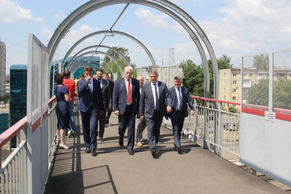19 июня 2018 г. Открытие пешеходного моста на станции Брянск-Льговский в Брянске