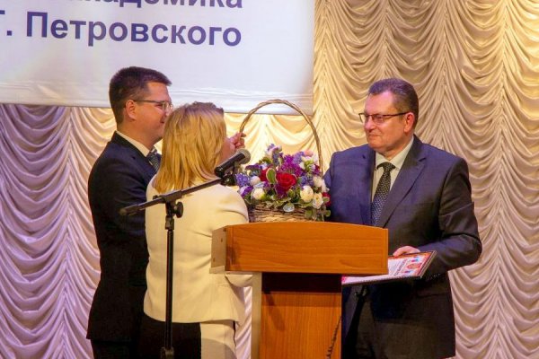 А. Антюхов на конференции по выборам ректора БГУ 15 мая 2019 г. (фото: brgu.ru)
